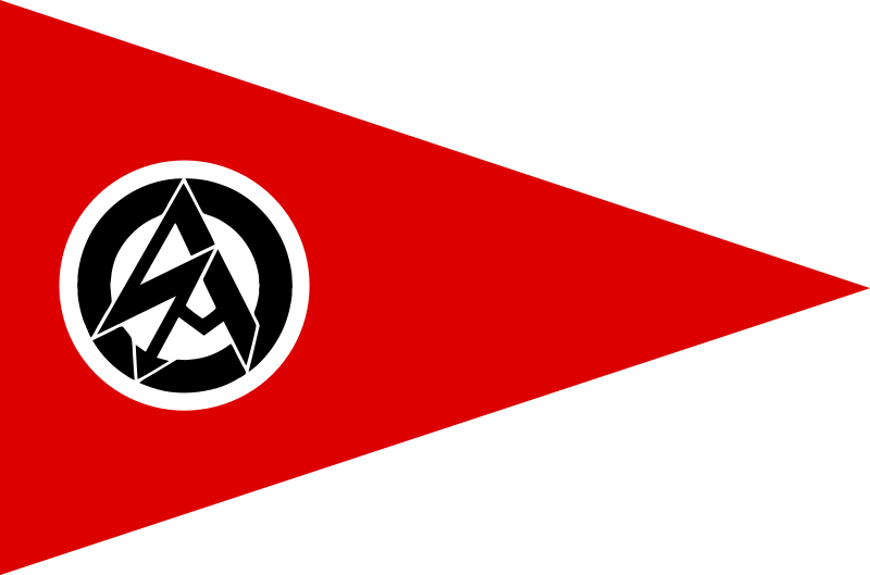 Nazi Banners Png - Sa Flag Ww2 Clipart (800x529), Png Download