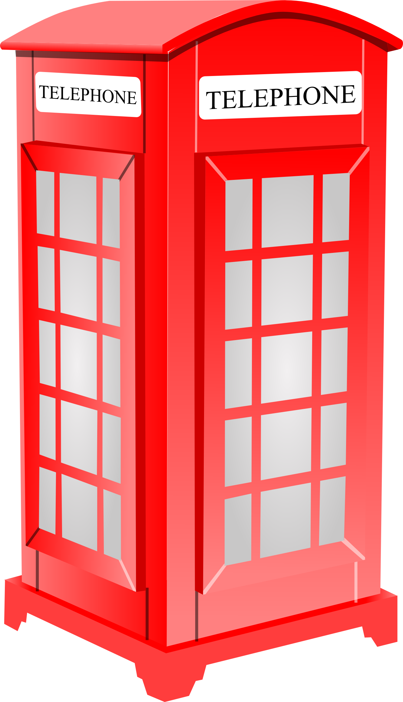British Phone Booth 1 555px - London Phone Booth Clipart - Png Download (555x967), Png Download