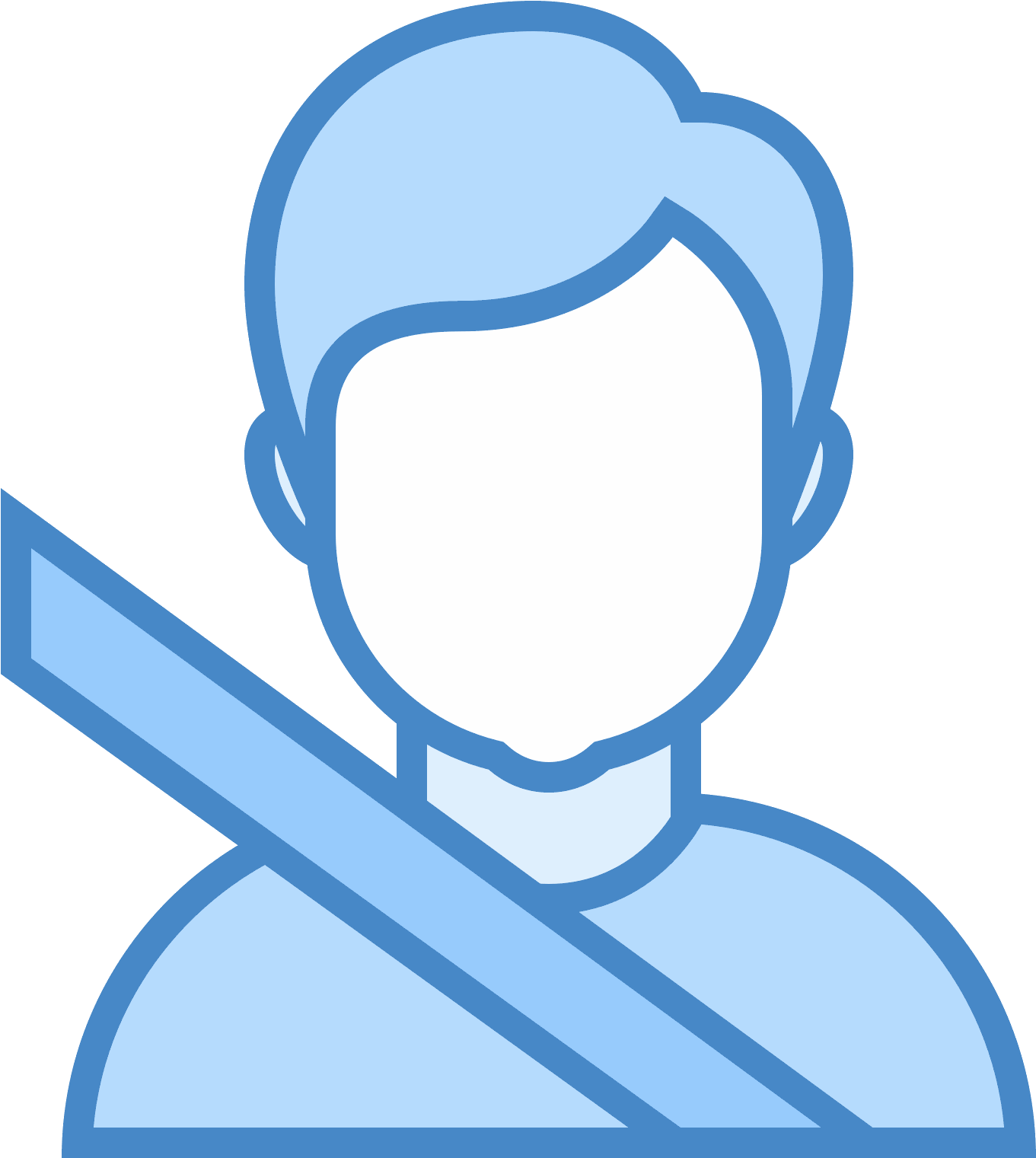 A Person Sitting In The Passenger Seat Of A Car, Facing - Blue Icons Png Businessman Clipart (1600x1600), Png Download