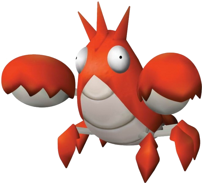 341corphish Pokemon Colosseum - Cartoon Clipart (670x604), Png Download