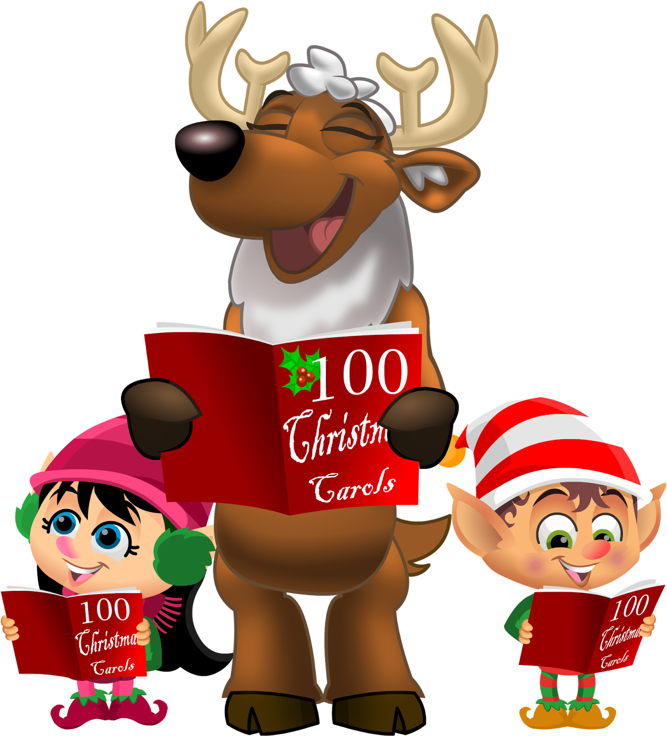 Really Love It, I Mean Who Doesn't Love Christmas Carols - Cartoon Clipart (1600x1600), Png Download