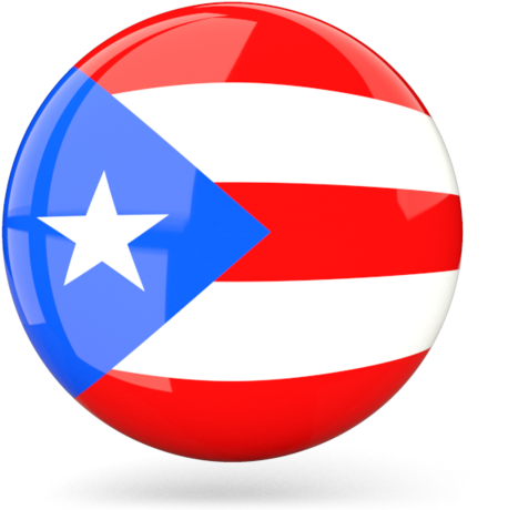 Puerto Rico Clipart Bubble - Puerto Rico Flag Icon - Png Download (640x480), Png Download
