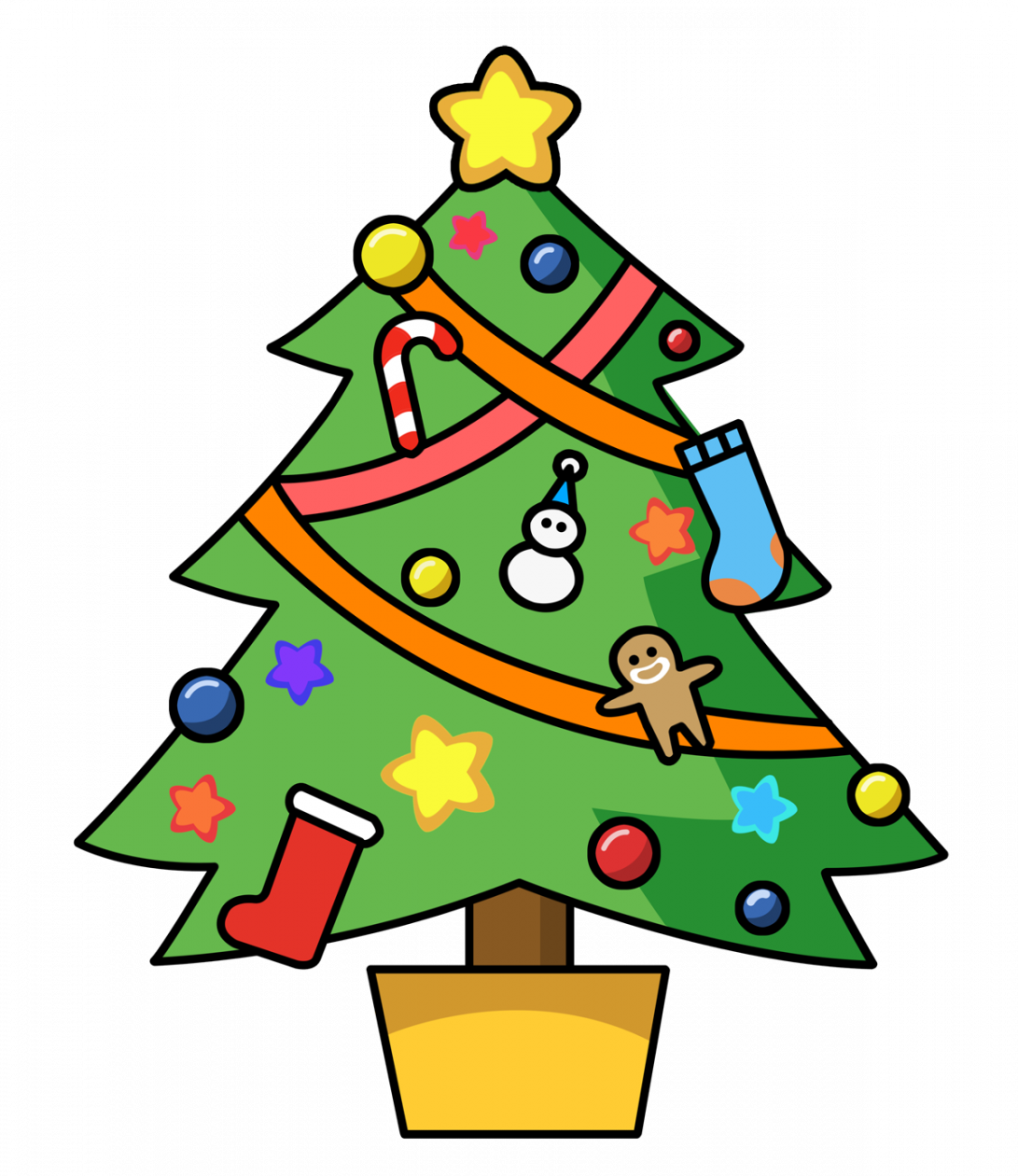 Christmas Clip Art Bridkjpc9 - Clip Art Christmas Tree - Png Download (1091x1260), Png Download