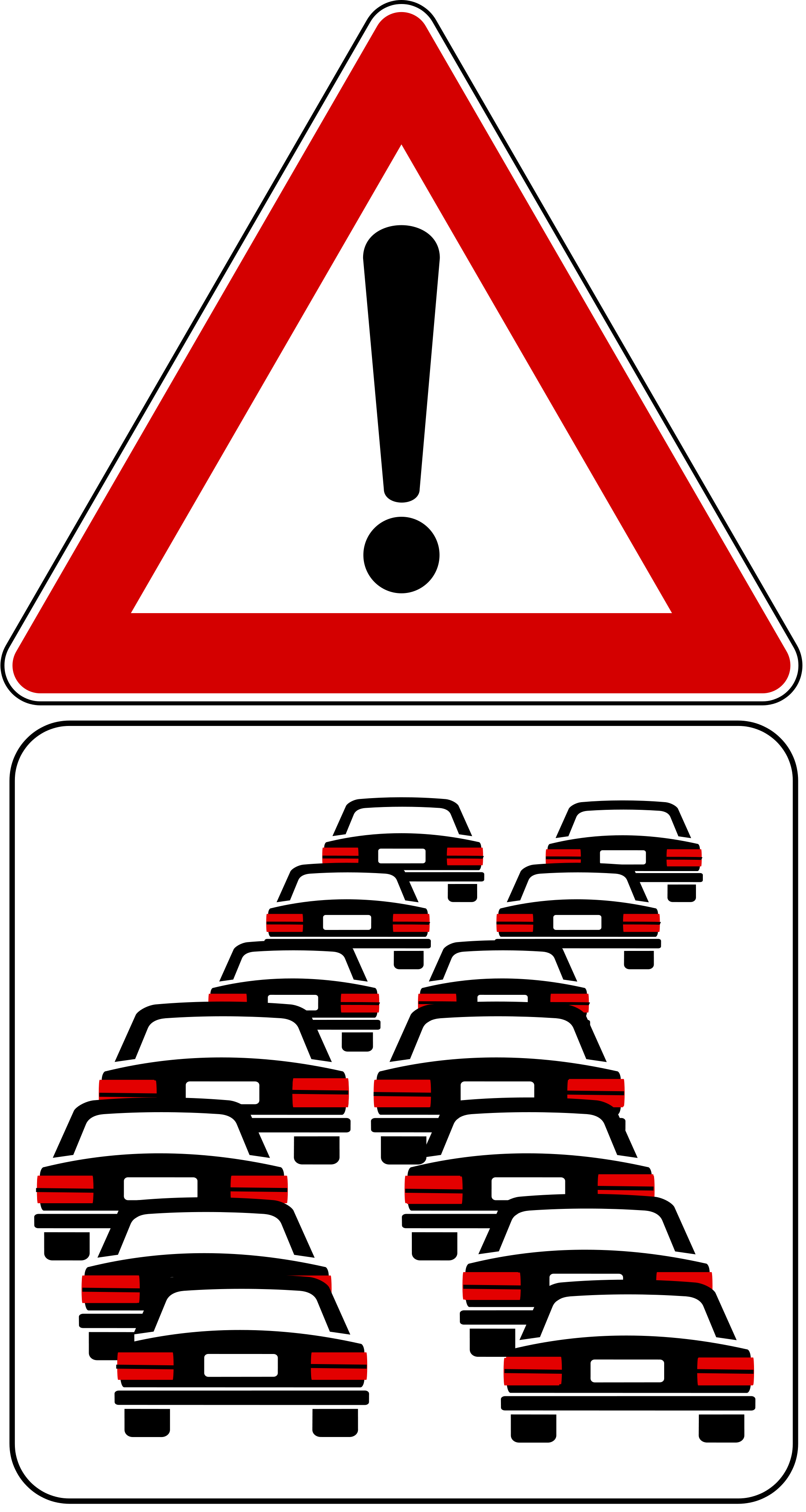 Open - Pannelli Integrativi Segnaletica Stradale Coda Clipart (2000x3751), Png Download