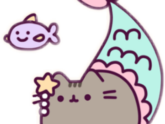 Aesthetic Clipart Soft - Mermaid Pusheen - Png Download (640x480), Png Download