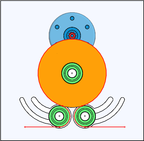 One Of These Assemblies Sits Before The Cutting Section - Circle Clipart (556x553), Png Download