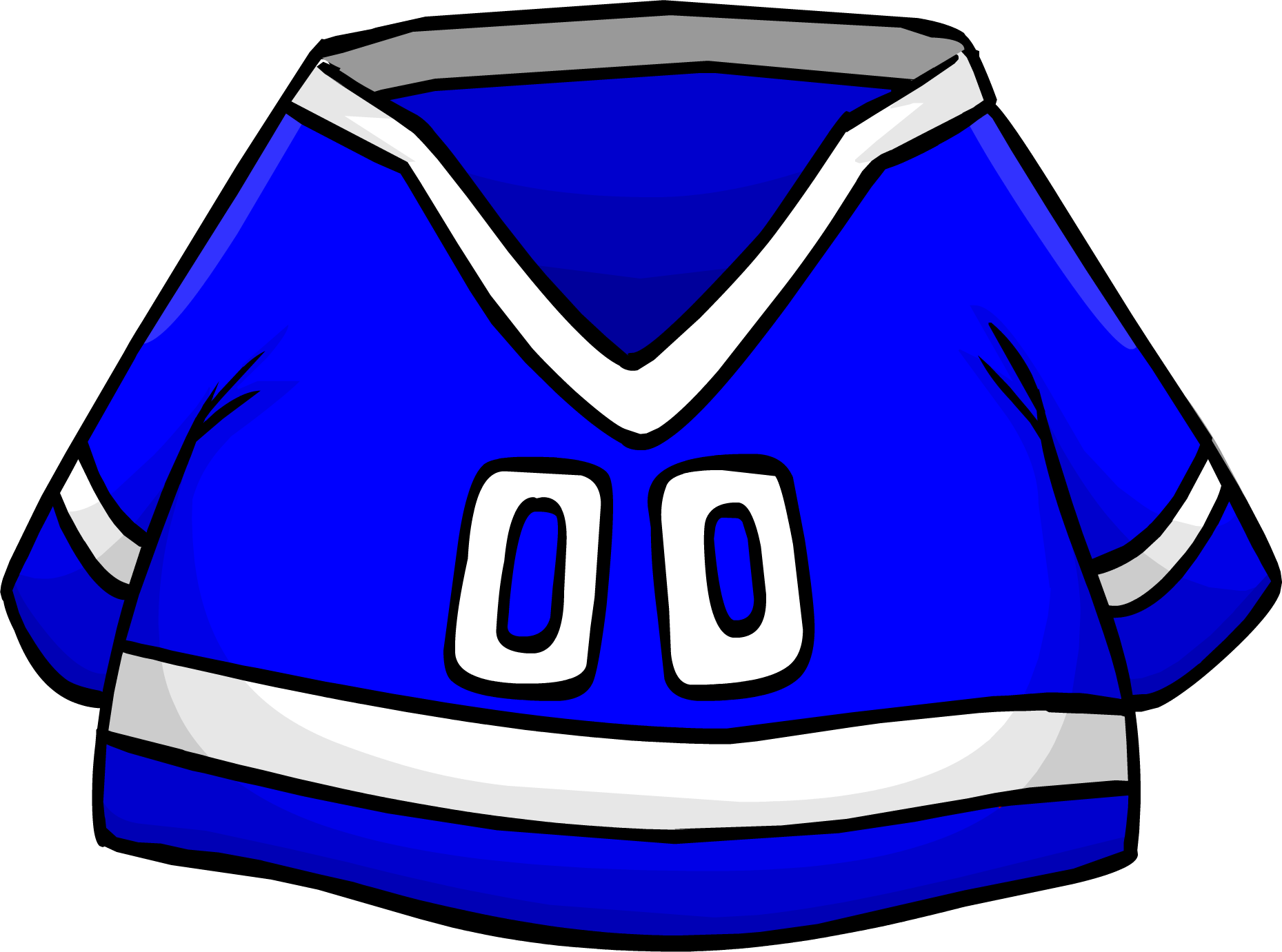 Blue Hockey Jersey Clothing Icon Id 278 - Club Penguin Clipart (890x657), Png Download