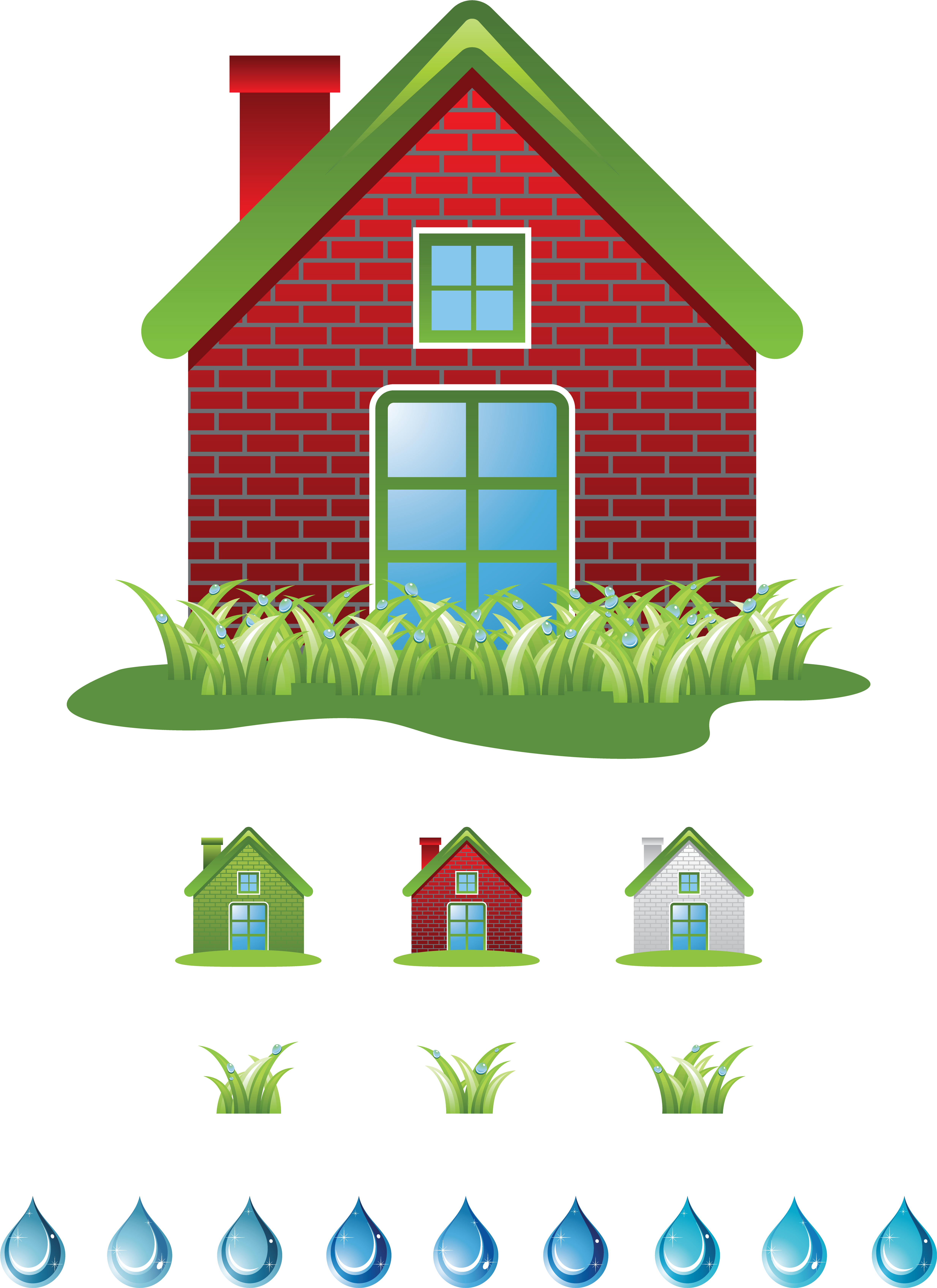 Ecology Set Vector Clipart (7639x7639), Png Download