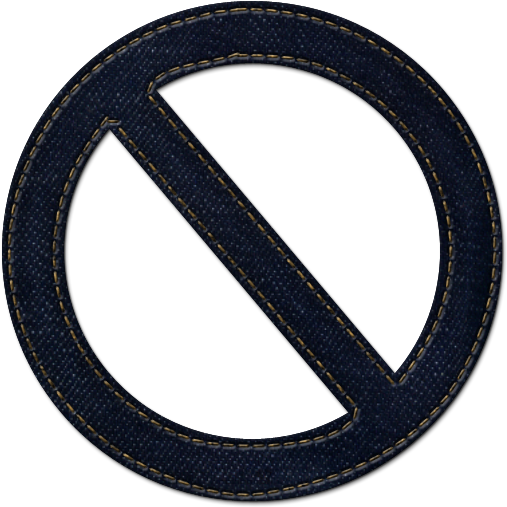 No Symbol Icon - Dress If You Re Chubby Man Clipart (600x600), Png Download