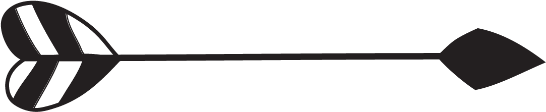 Temporary Tattoos By Easytatt - Transparent Tribal Arrow Clipart (1244x337), Png Download