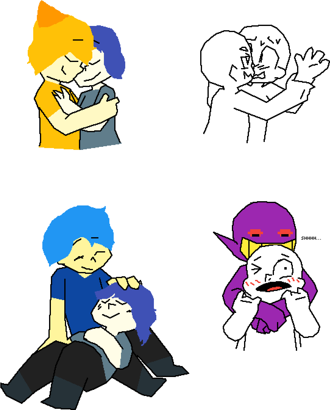 Happy Couples - Cartoon Clipart (1200x1400), Png Download