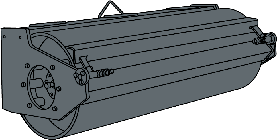 Vibratory Roller Illustration - Illustration Clipart (1379x1003), Png Download