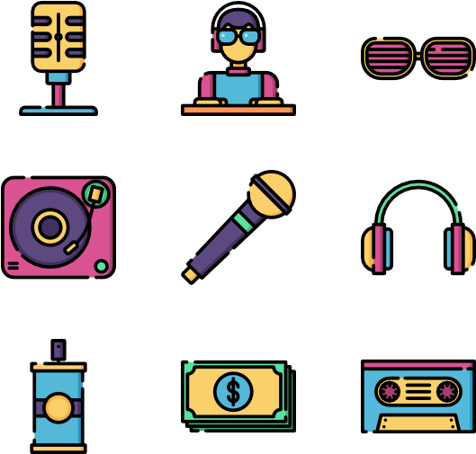 Hip Hop - Hip Hop Icon Png Clipart (600x564), Png Download