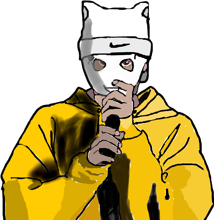 Vector Black And White Download Cro Selfmade Artist - Cro Clipart (765x761), Png Download