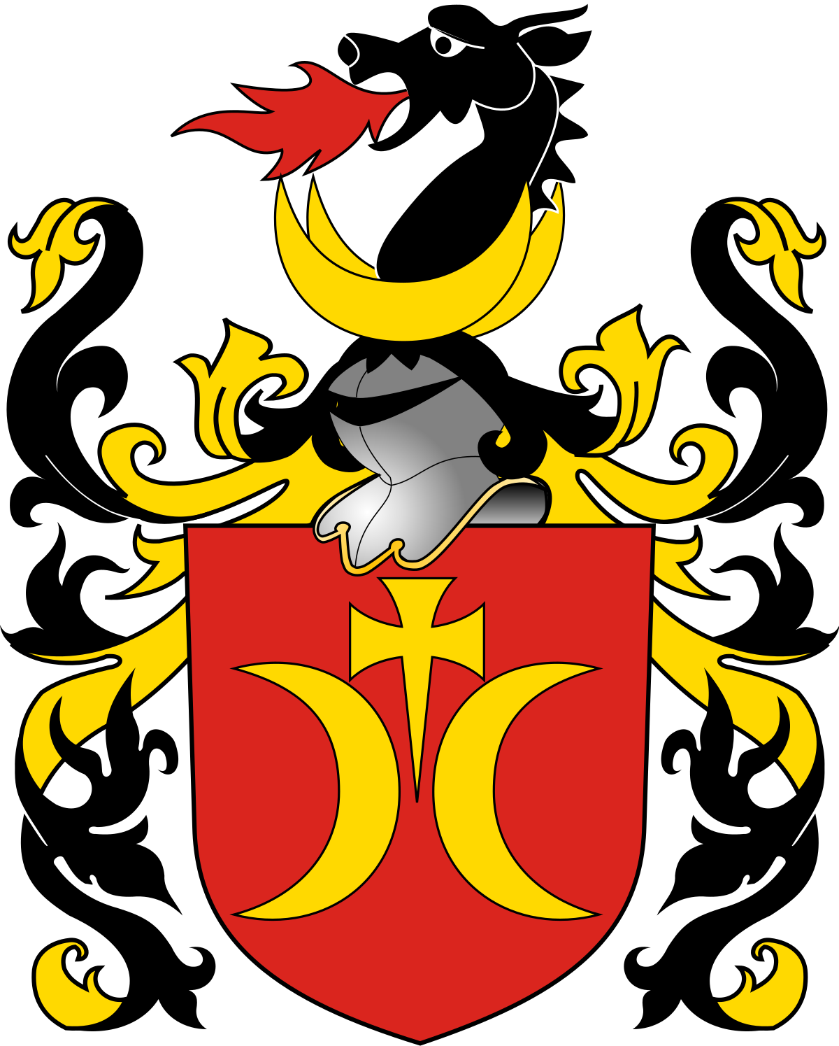 Ostoja Wikipedia, Wolna Encyklopedia - Ostoja Coat Of Arms Clipart (1200x1495), Png Download