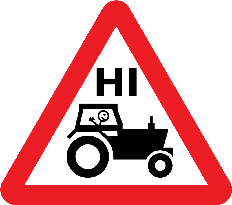Uk Road Warning Signs Clipart (800x800), Png Download