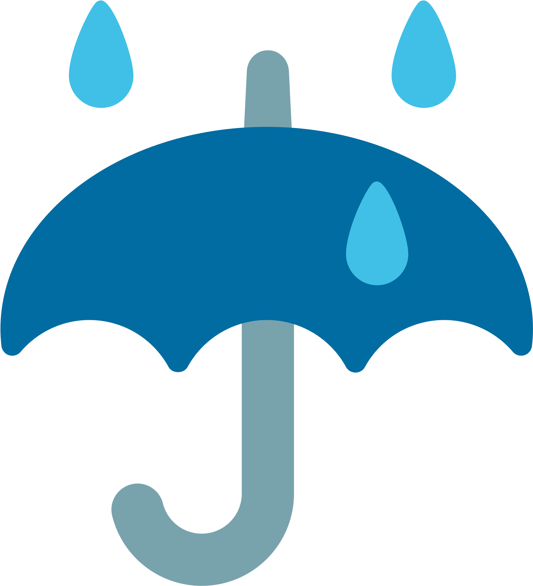 Open - Umbrella Rain Clipart Png Transparent Png (2000x2000), Png Download