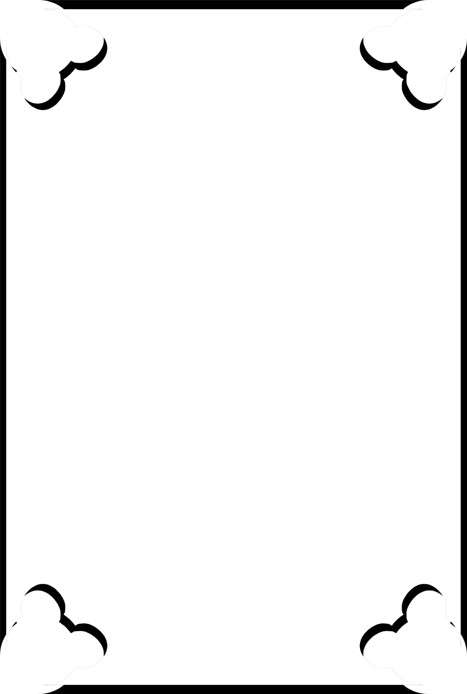 Border Black Free Stock Photo Illustration Of - Silhouette Clipart (958x1423), Png Download