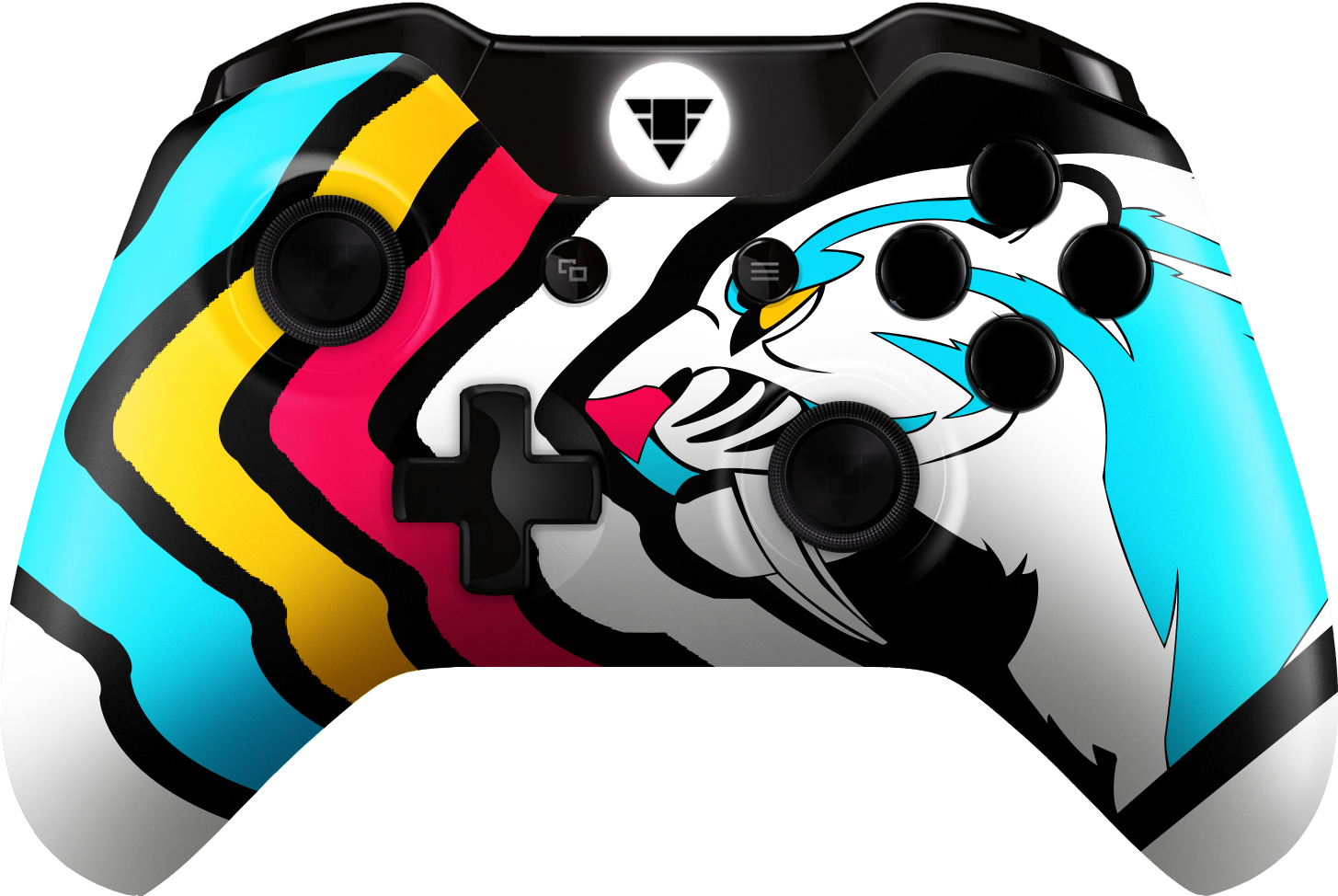 Team Remorseless Xbox One Controller Clipart (2268x1417), Png Download