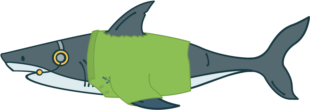 The Salesperson - “ - Shark Clipart (1280x498), Png Download