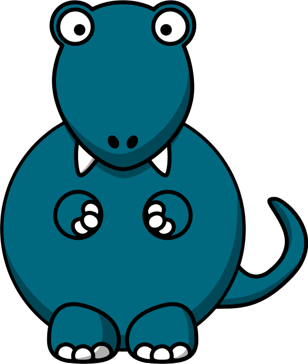 Cartoon Tyrannosaurus Rex - Dinosaur Clip Art Public Domain - Png Download (600x709), Png Download