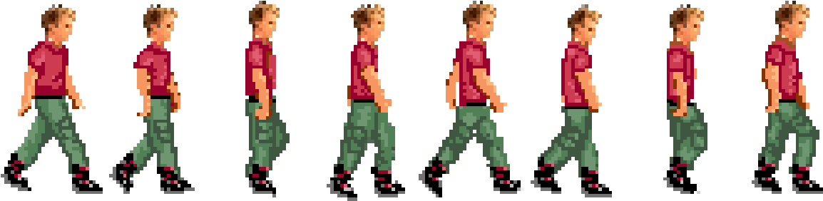 How The Art Style Of The Game Evolved During The Course - Cartoon Clipart (1224x300), Png Download