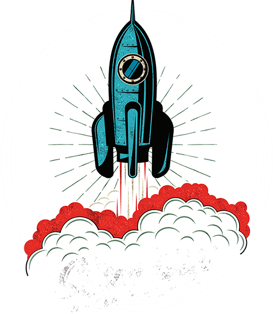 Fight For Your Ideas - Rocket Clipart (555x639), Png Download