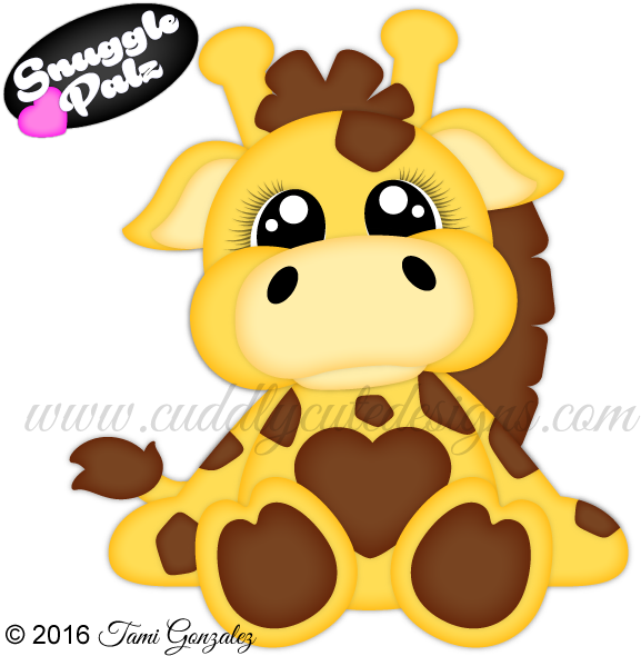 Snuggle Palz Giraffe - Giraffe Clipart (600x600), Png Download