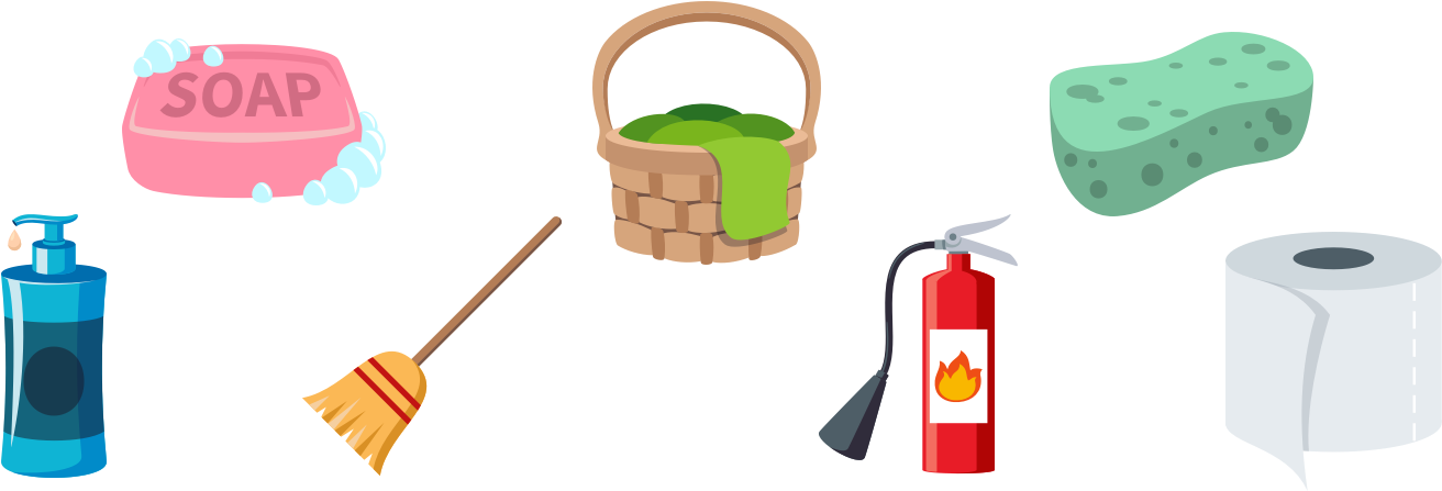 Household - Broom Emoji Clipart (1400x480), Png Download