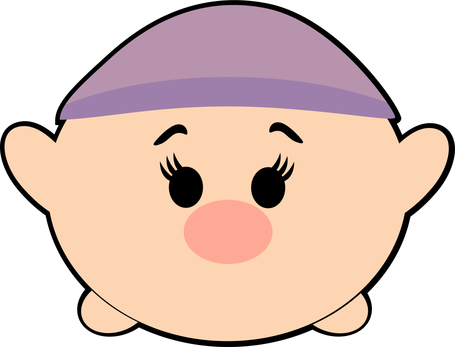 Disney Tsum Tsum Head Png Clipart (1587x1211), Png Download