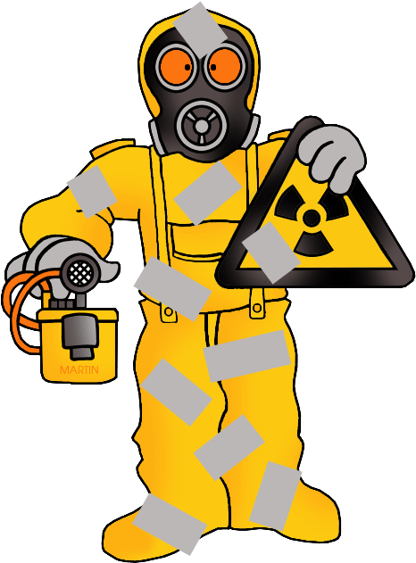 Nuke-tape Is Duct Tape On Steroids - Radioactive Suit Clipart - Png Download (498x648), Png Download