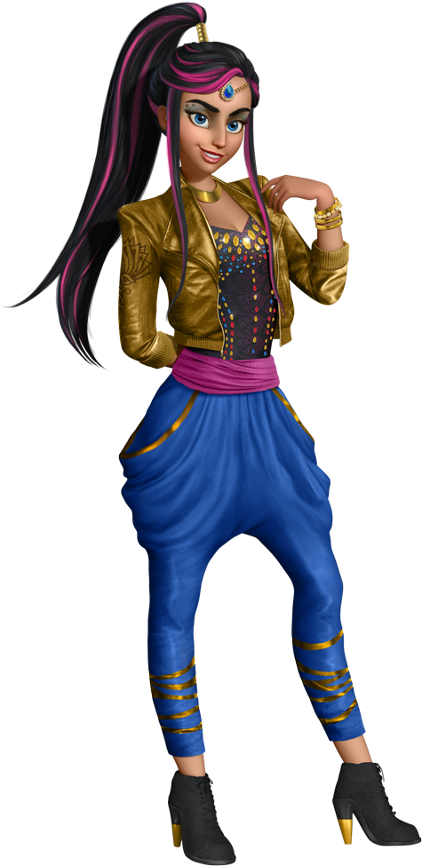 Descendants - Descendants Wicked World Jordan Clipart (493x1000), Png Download