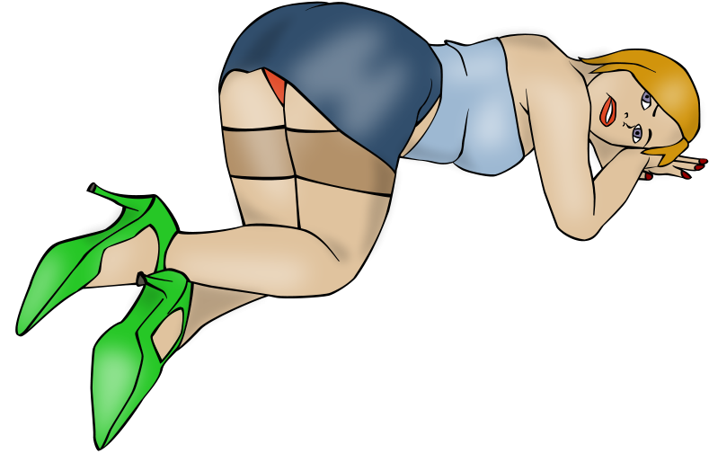 Free Vector Sexy Woman Clipart (800x800), Png Download