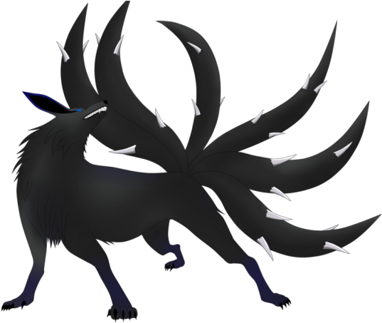 Demon Clipart Tail - Wolf Naruto Oc - Png Download (640x480), Png Download