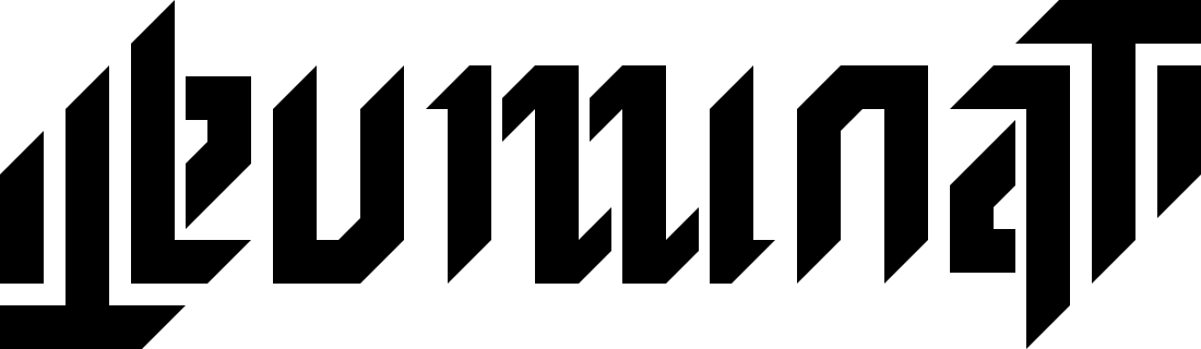 Illuminati - Illuminati Ambigrama Png Clipart (1100x320), Png Download