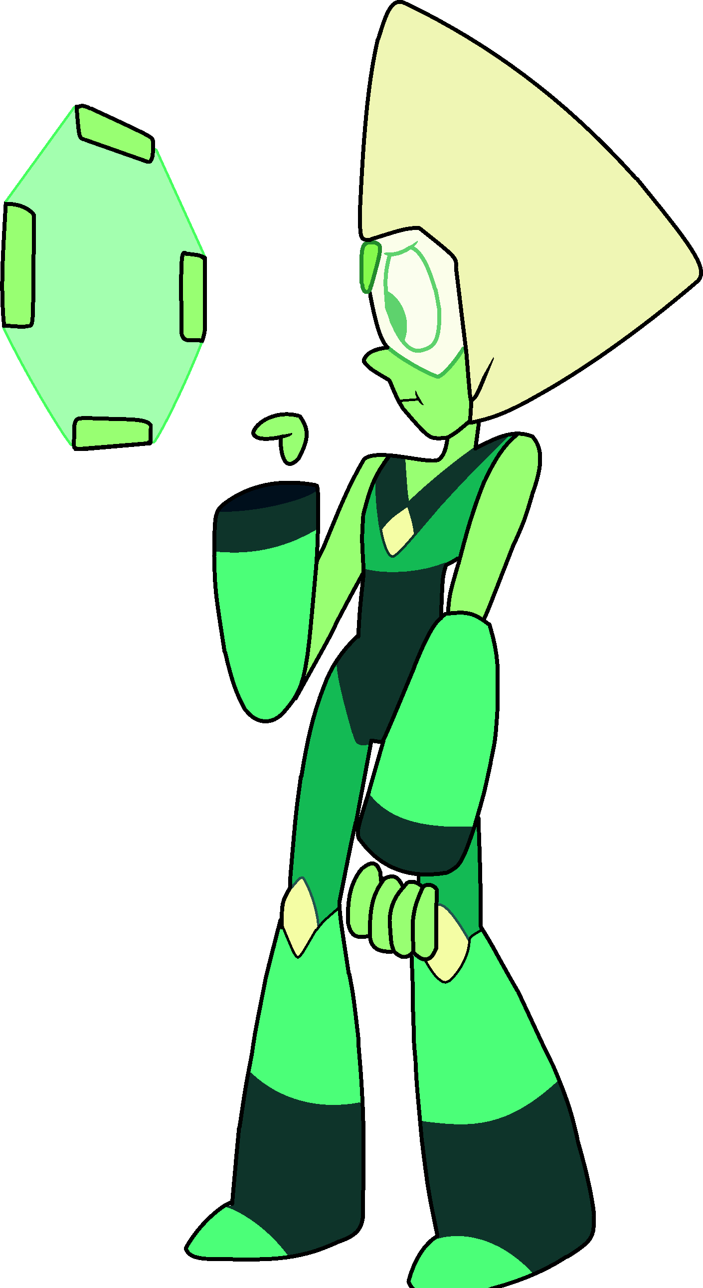Image With Limb Enhancers Clipart Freeuse Library - Peridot Steven Universe Limb Enhancers - Png Download (1410x2582), Png Download