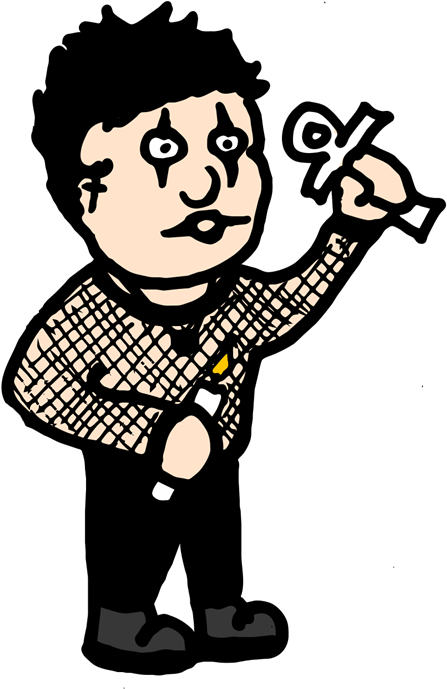 The Other Side Of The Gothic Murder Coin - Cartoon Clipart (511x768), Png Download