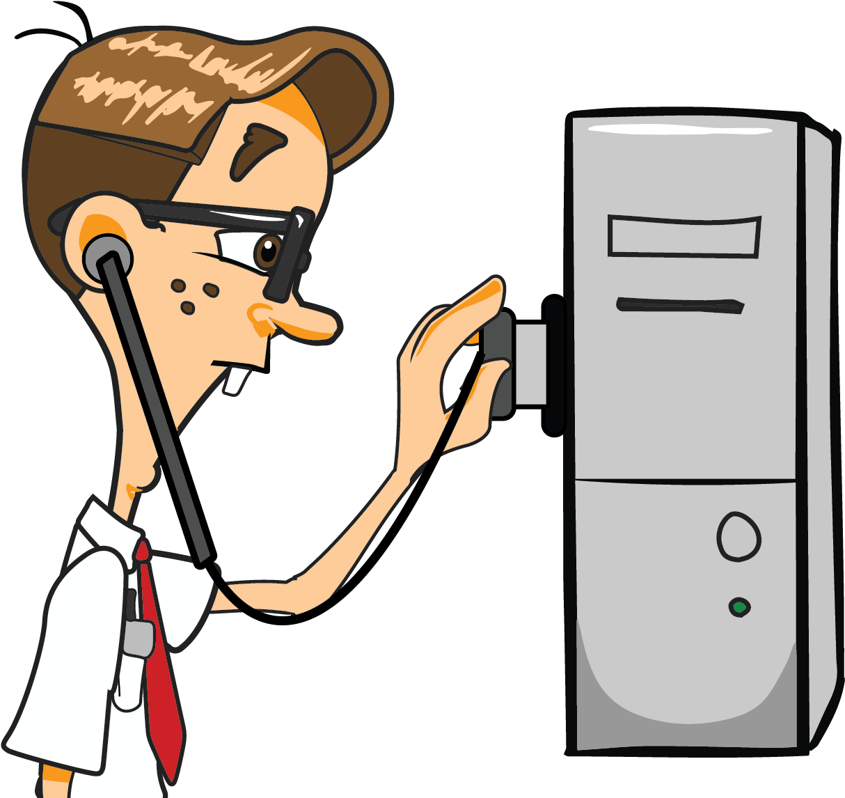 Computer Diagnostic - Computer Clipart (1392x1258), Png Download