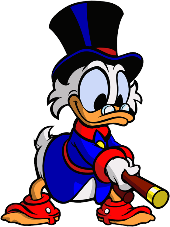 Scrooge Mcduck Ducktales Remastered Clipart (576x771), Png Download