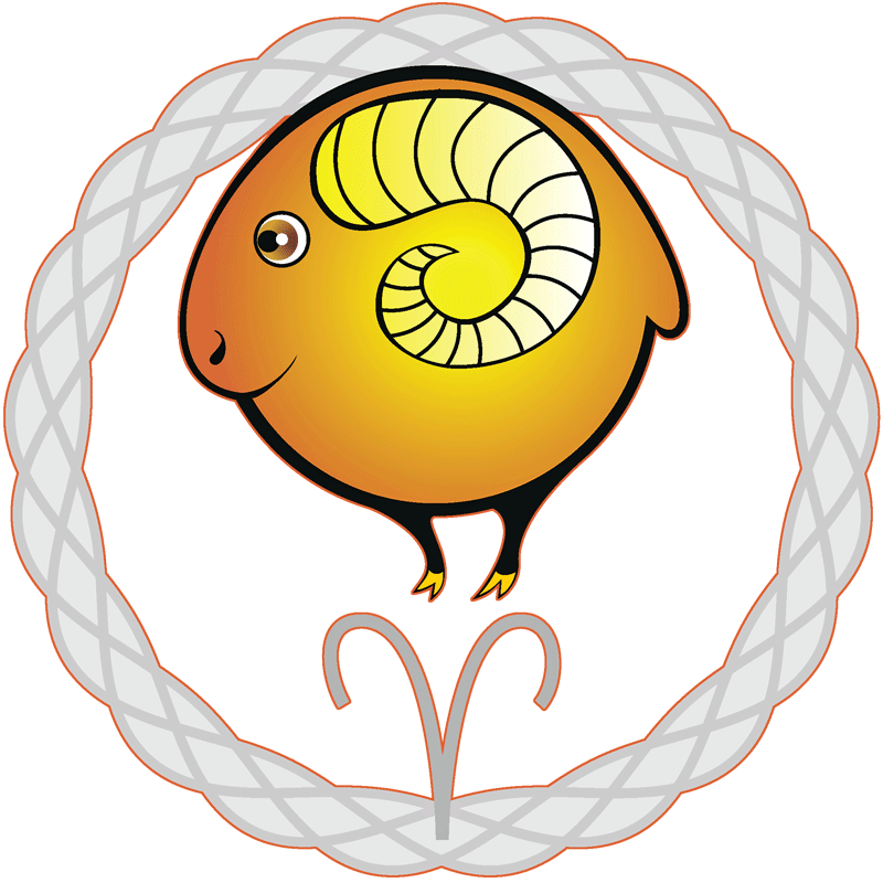 Free Daily Horoscope - Aries Clipart (800x800), Png Download