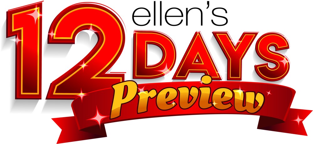 Ellen's 12 Days Of Giveaways 2018 Clipart (1000x462), Png Download