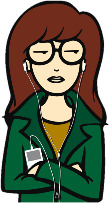 90s Transparent Daria - Daria Morgendorffer Png Clipart (498x750), Png Download