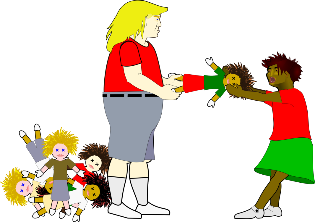 Clipart Greedy 2 People Fighting Clip Art People Fighting - Greedy Children Clipart - Png Download (800x563), Png Download