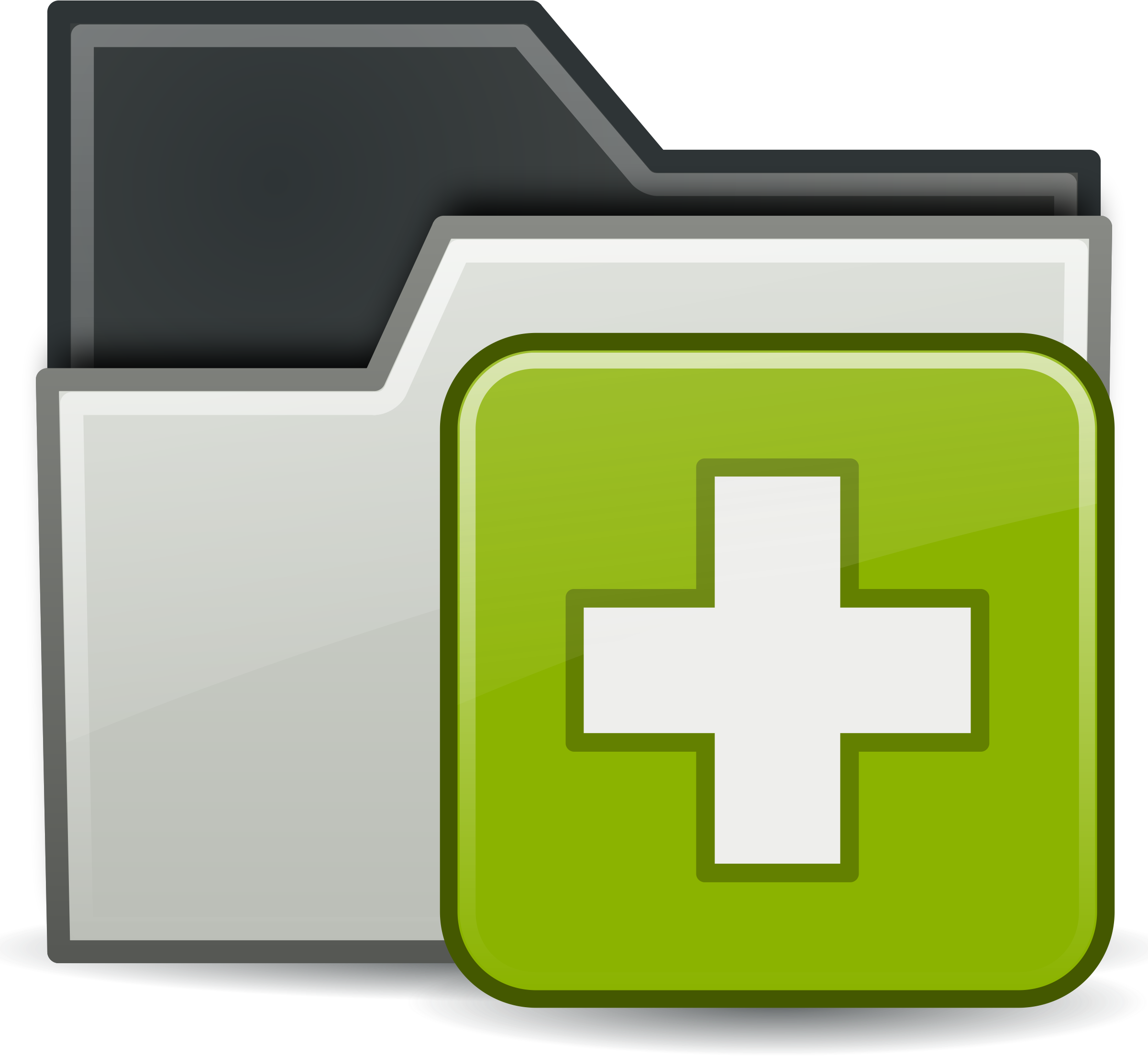 Big Image - Folder Add Clipart (2400x2207), Png Download