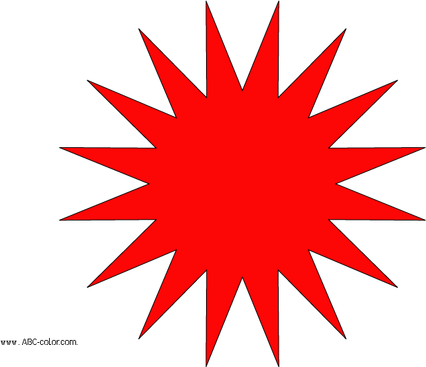 Download Raster Clipart Star Sixteen Pointed Rays - Irish Plastic 5