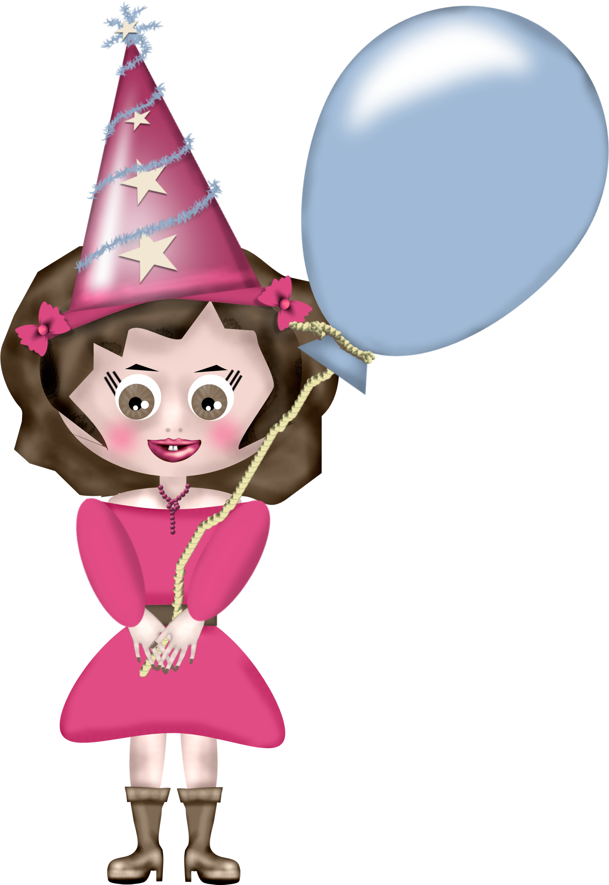 Clipart Aniversário Happy Birthday Girls Cartoon Png Download