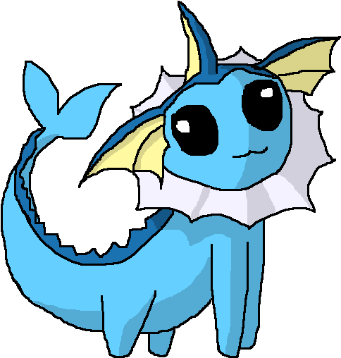 Animaljamlover - Animated Vaporeon Clipart (562x600), Png Download