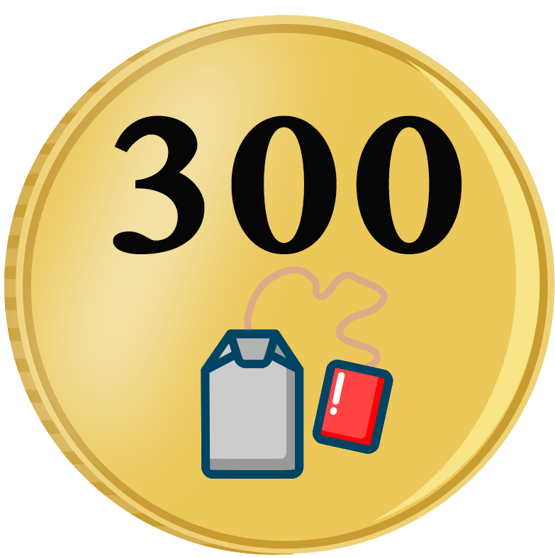 300 Tbag - Gold Coin Clipart (800x800), Png Download