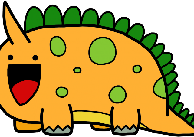 Dinosaur Clipart Retro - Cute Dinosaurs - Png Download (640x480), Png Download