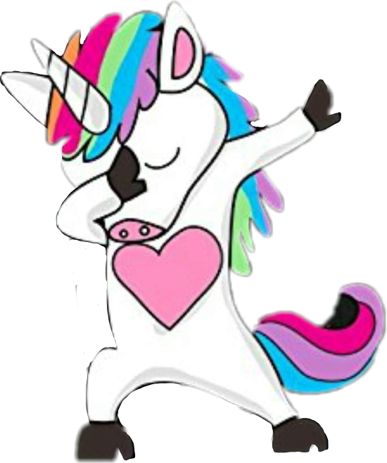 Dabbing Unicorn Dab Clipart (550x658), Png Download